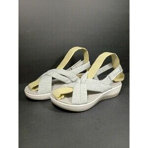 Cloudsteppers By Clark Arla Belle Jersey Sport Sandals Gray Size 8.5M Comfort